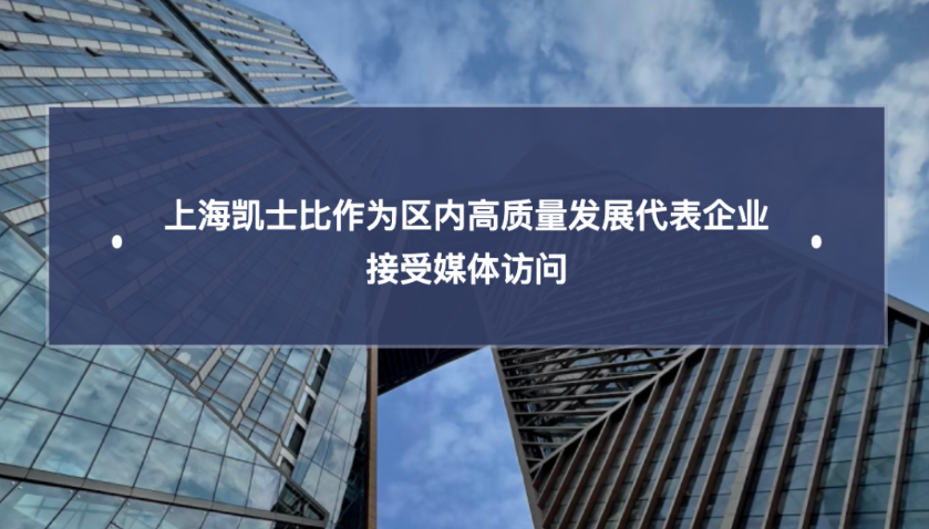 上海凯士比作为区内高质量发展代表企业接受媒体访问